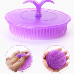 Pet Grooming Scrubber – Soft Rubber Bathing Brush