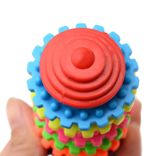 Colorful Rubber Dog Chew Toy – Dental Teething Gear - Image 5