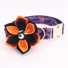 Spooky Dog Bow Tie Collar – Halloween Design for Dogs