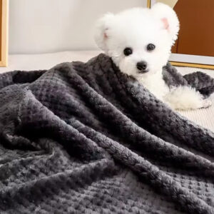 Fluffy and Soft Dog Blanket, Warm Pet Bed in Winter