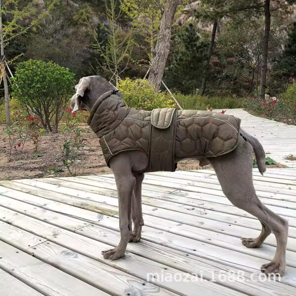 Winter Dog Coat – Windproof Reflective Vest with Harness - Image 3