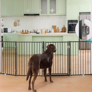 No Pawblems Extra Wide Free-Standing Dog Gate
